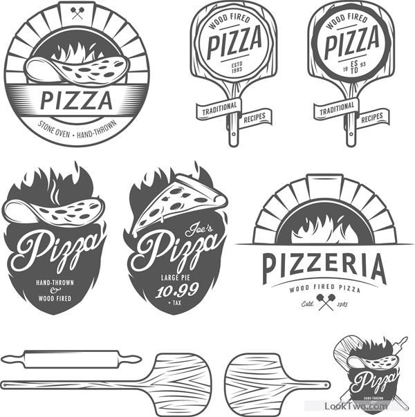 Vintage Pizza Logos Design Vectors Free Vector Download Pizzeria 600x603 Vintage Pizza Logos Design Vectors Free Vector Download Pizzeria