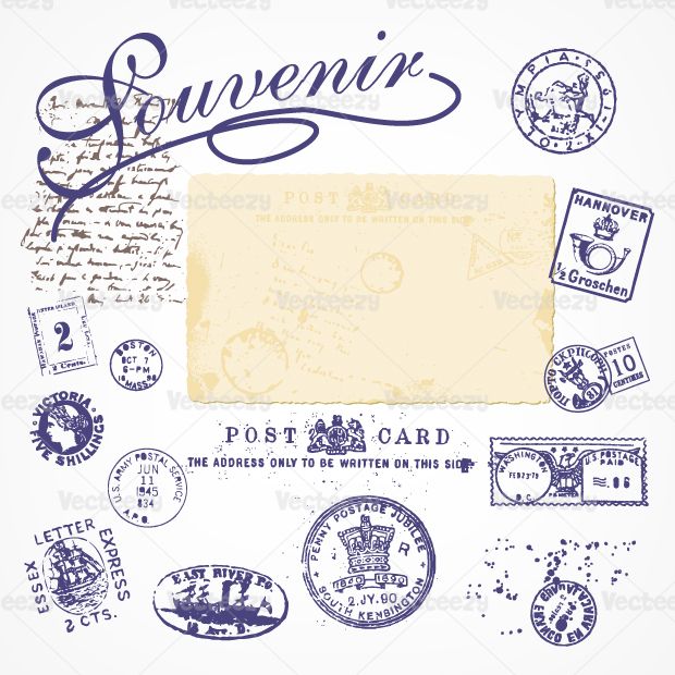 620x620 Vintage Souvenir Stamp Vectors Vector Icons Sets Vintage