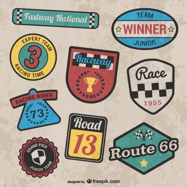 Retro Style Racing Stickers Vector Free Download Racing Car 626x626 Retro Style Racing Stickers Vector Free Download Racing Car
