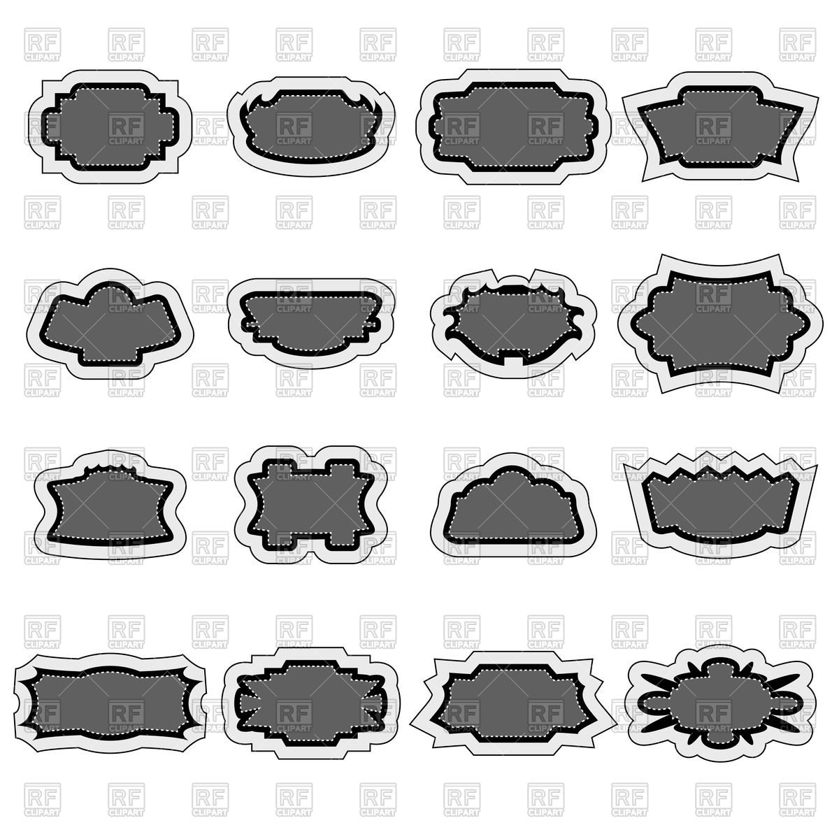 Set Of Vintage Gray Stickers Vector Image Of Signs, Symbols, Maps 1200x1200 Set Of Vintage Gray Stickers Vector Image Of Signs, Symbols, Maps