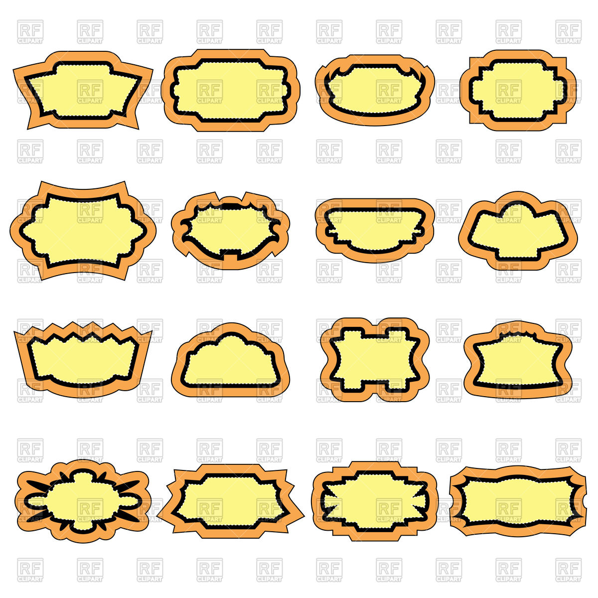 Set Of Vintage Stickers Vector Image Of Signs, Symbols, Maps 1200x1200 Set Of Vintage Stickers Vector Image Of Signs, Symbols, Maps