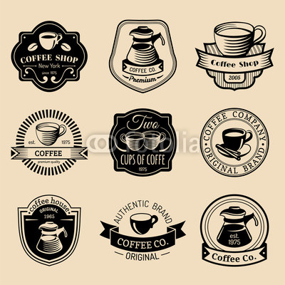 Vector Set Of Vintage Hipster Coffee Logos Modern Cafe Shop 400x400 Vector Set Of Vintage Hipster Coffee Logos Modern Cafe Shop