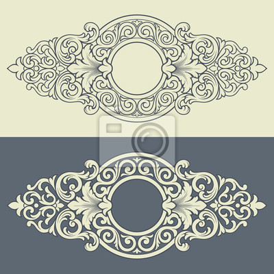 Vector Vintage Decorative Frame Pattern Design Sticker Glasses 400x400 Vector Vintage Decorative Frame Pattern Design Sticker Glasses