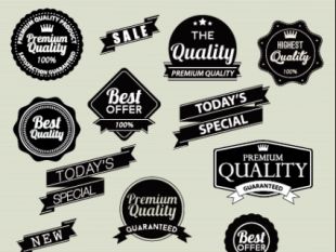 Vintage Labels With Stickers And Ribbons Vector Graphics Free 310x233 Vintage Labels With Stickers And Ribbons Vector Graphics Free