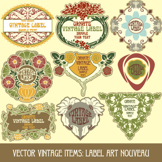 Vintage Stickers Vector Vector Sources 537x537 Vintage Stickers Vector Vector Sources
