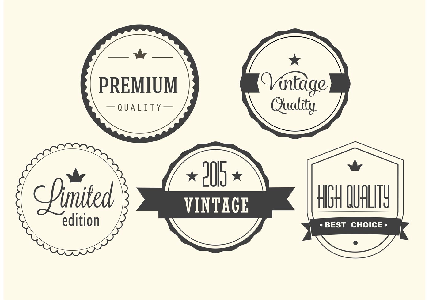 Free Vintage Vector Label Set 1400x980 Free Vintage Vector Label Set