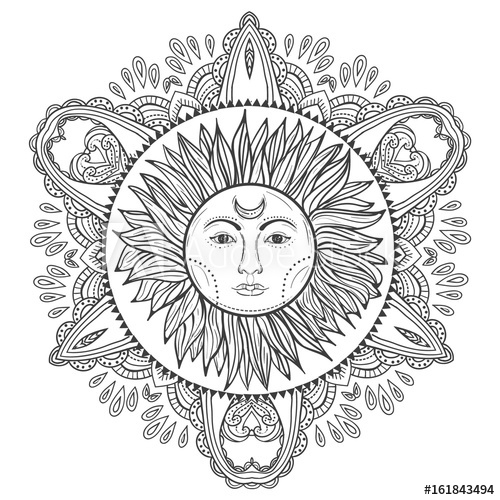 Vintage Sun Vector at Vectorified.com | Collection of Vintage Sun ...