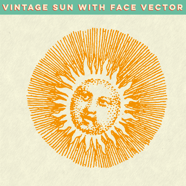 Vintage Sun Vector at Vectorified.com | Collection of Vintage Sun ...