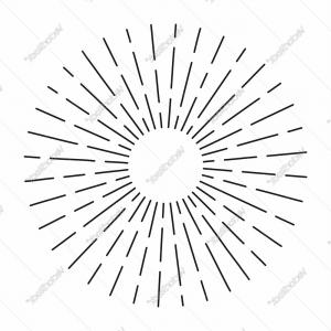 300x300 Vintage Sunburst In Lines Shape Linear Radial Vector Catchsplace