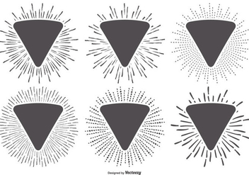 352x247 Vintage Sunburst Shapes Free Vector Download Cannypic