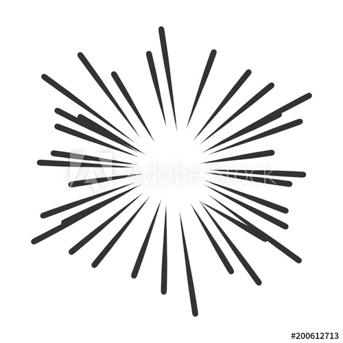 500x500 Vintage Sunburst Vector Icon Sun Sketch Burst Doodle Illustration