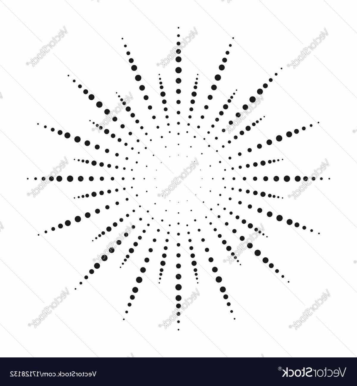 1200x1296 Halftone Effect Dotted Sun Rays Vintage Sunburst Vector Soidergi