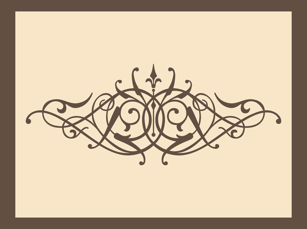 Vintage Swirl Vector