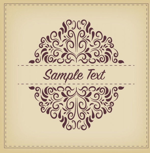 589x600 Modern Vintage Swirls Background Free Vector In Encapsulated