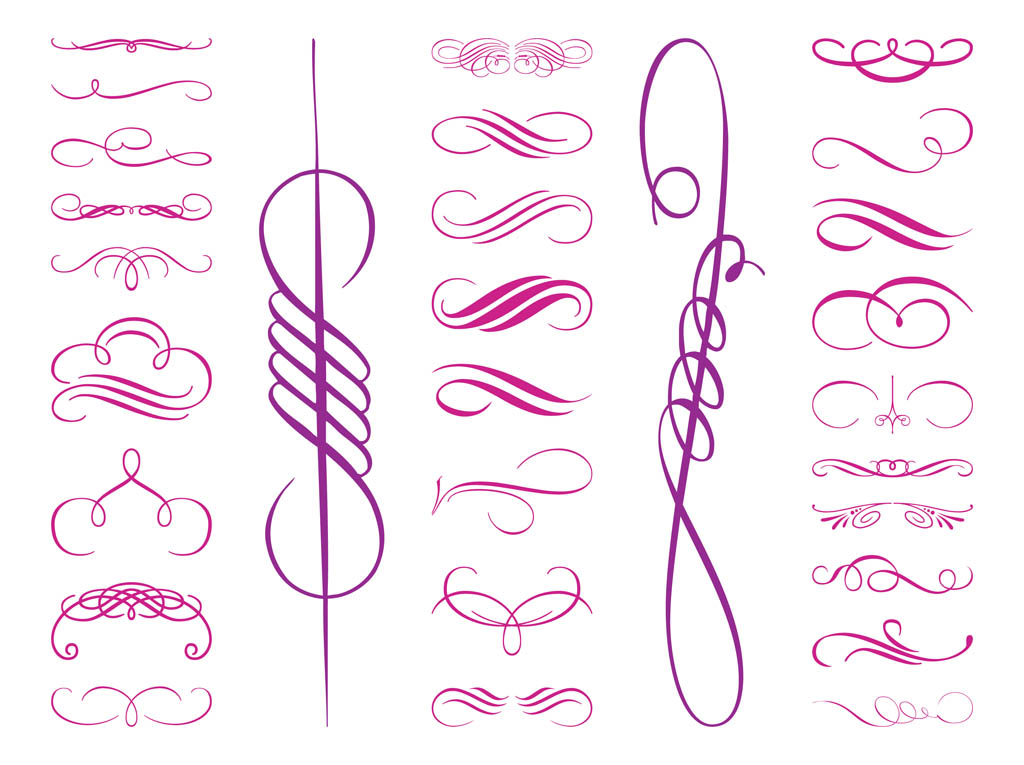 1024x765 Swirling Vintage Ornaments Set Free Vectors Ui Download