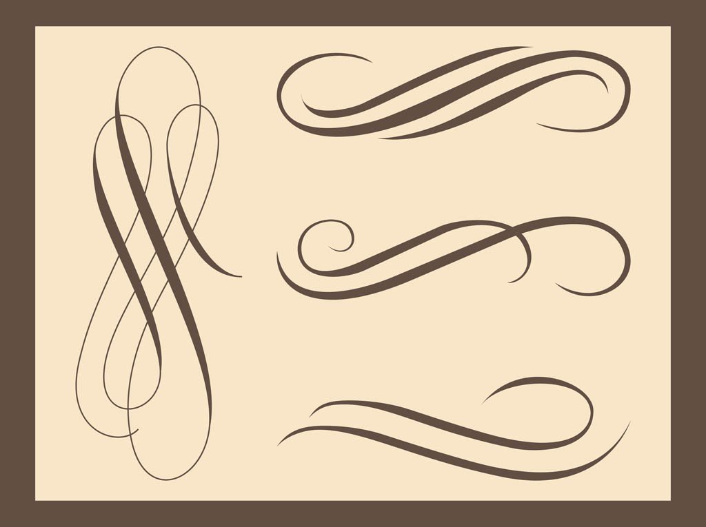 1024x765 Vintage Decorative Swirls Vector Art Graphics
