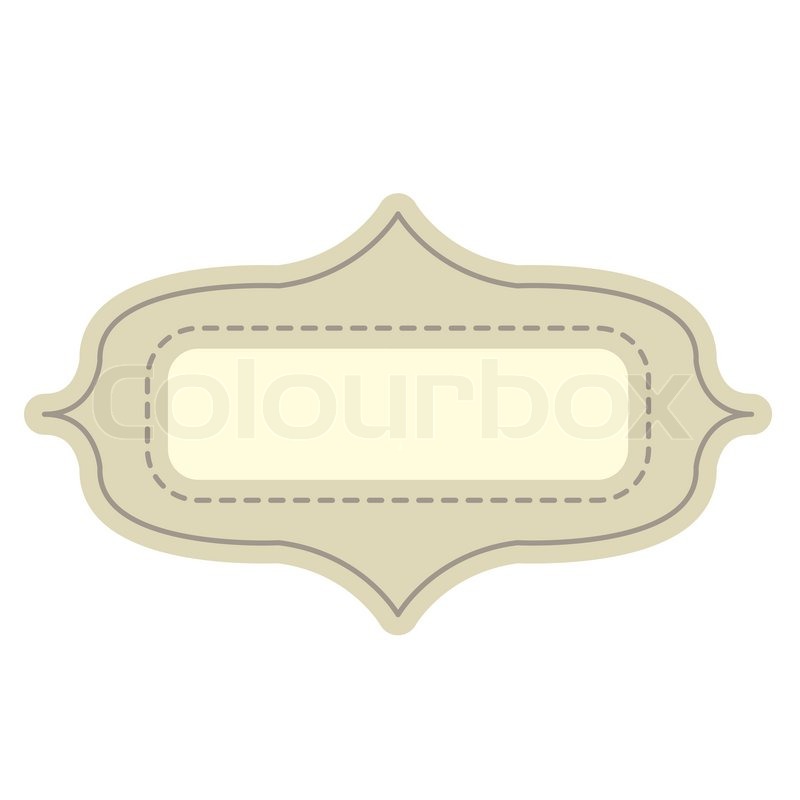 800x800 Image Of Vintage Tag Frame Vector Stock Vector Colourbox