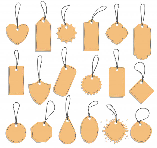 626x589 Tag Label Set, Blank Vintage Paper Tags Vector Premium Download
