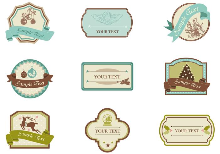 700x490 Vintage Christmas Tag And Label Brush Pack