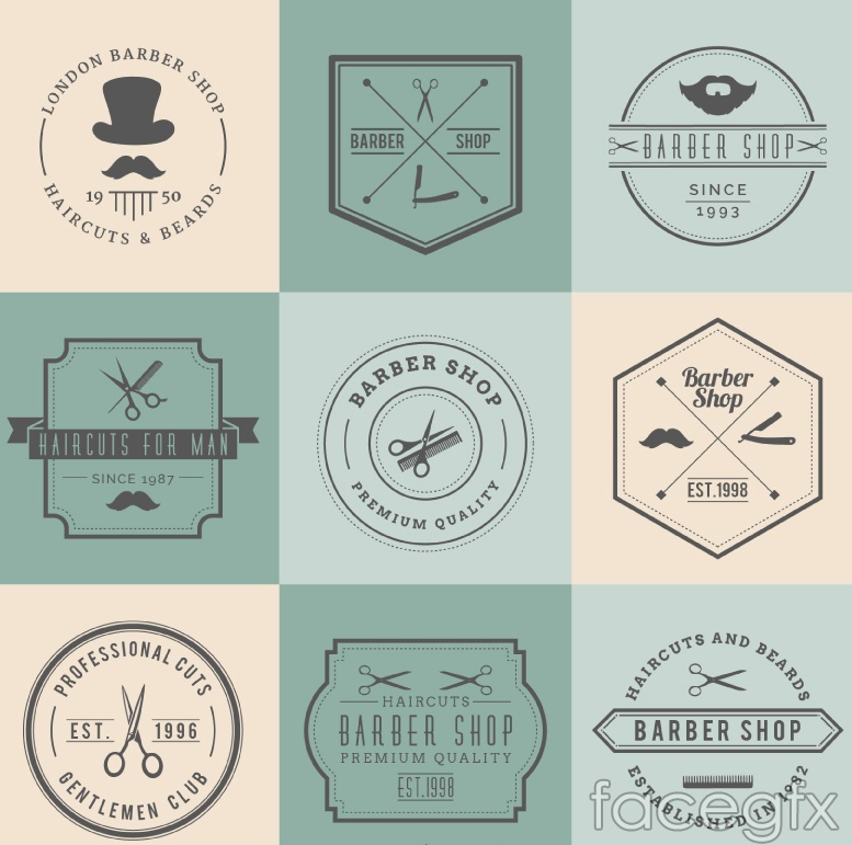 777x771 Vintage Barbershop Tag Vector Over Millions Vectors, Stock