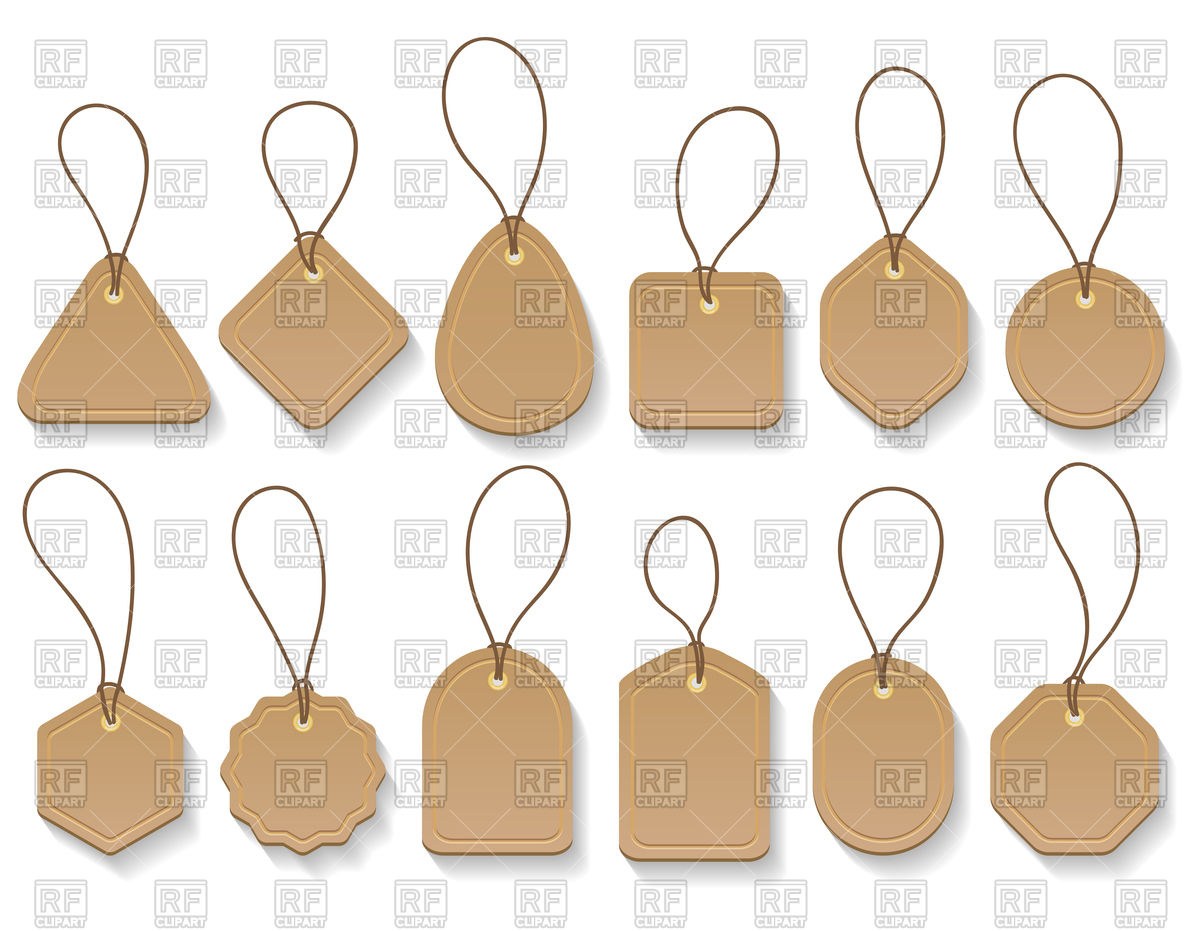 1200x931 Brown Paper Vintage Tags Vector Image Of Icons And Emblems