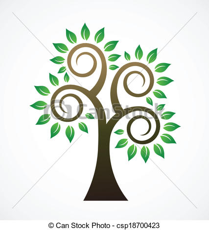 427x470 Vector Vintage Tree