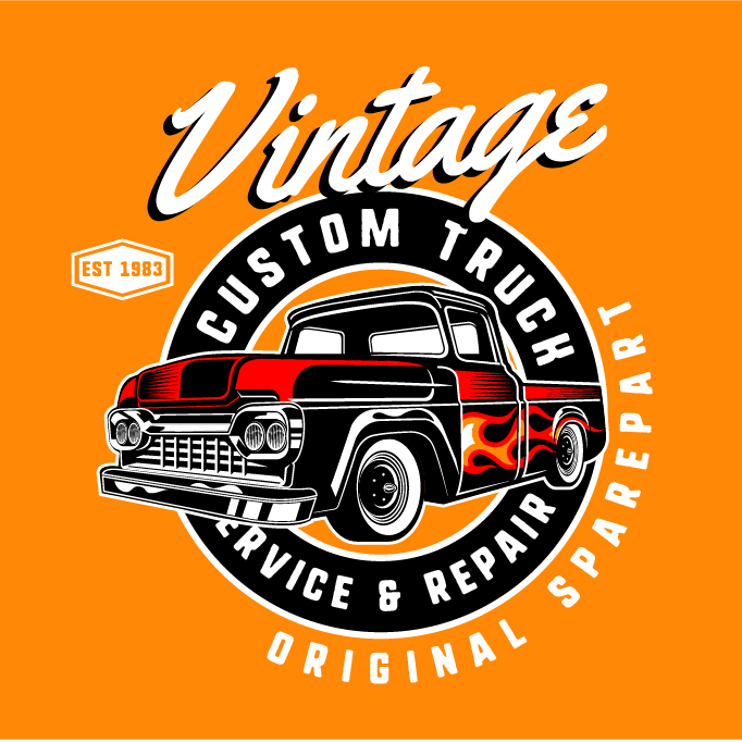 682x683 Vintage Truck Free Vector Art