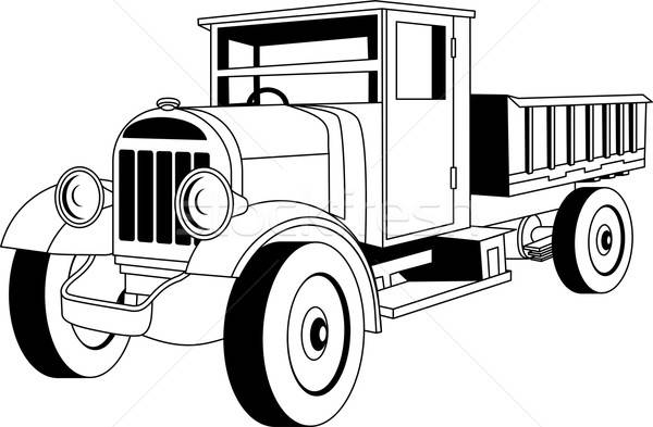 600x393 Vintage Truck Vector Illustration Iryna Volina