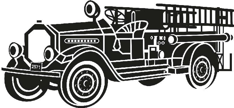 776x360 Fire Truck Vector Free