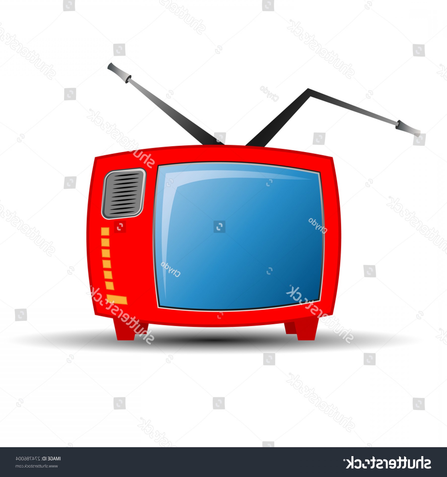 Vintage Tv Vector