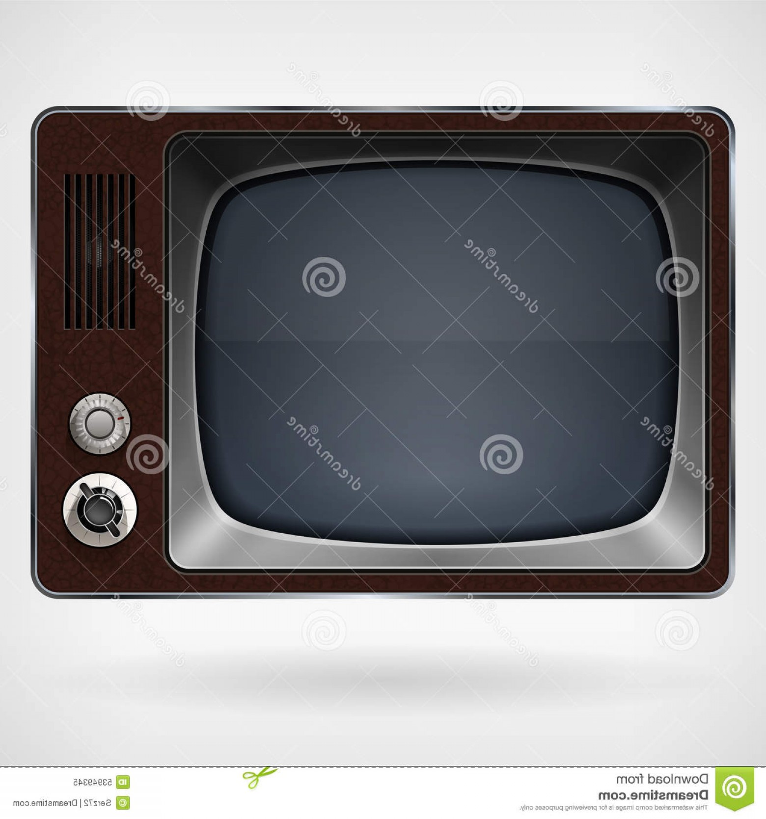 1560x1668 Stock Illustration Vintage Tv Vector Illustration Set Speaker