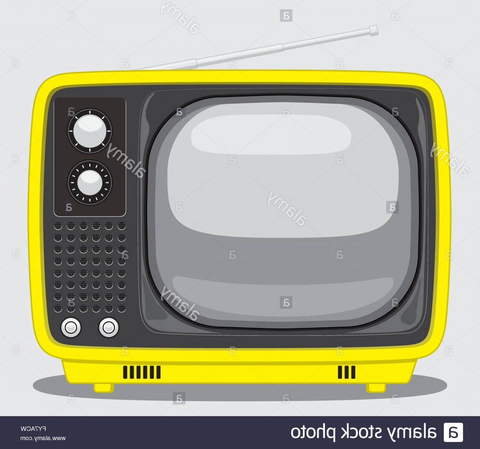1560x1459 Stock Photo Vintage Tv Vector Illustration Of A Vintage Yellow Tv