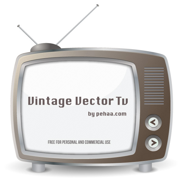 600x600 Vintage Tv Vector Free Free Vectors Ui Download