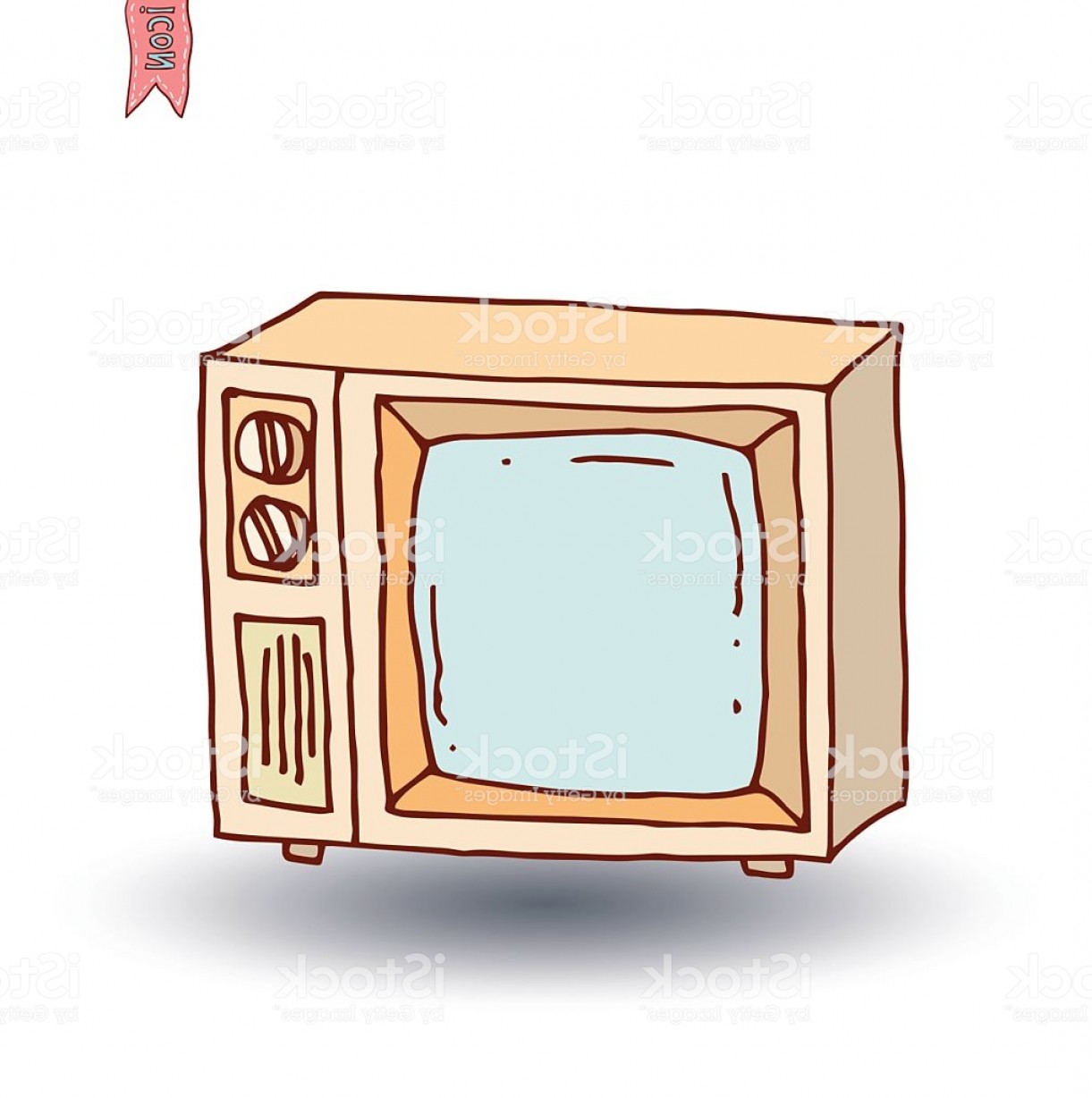 1221x1228 Vintage Tv Vector Illustration Gm Hoodamathrun