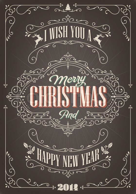 559x800 Vintage Christmas Background With Stock Vector Colourbox