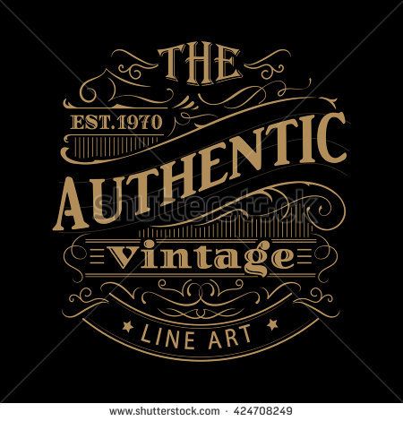 450x470 Vintage Label Western Hand Drawn Antique Frame Typography Vector
