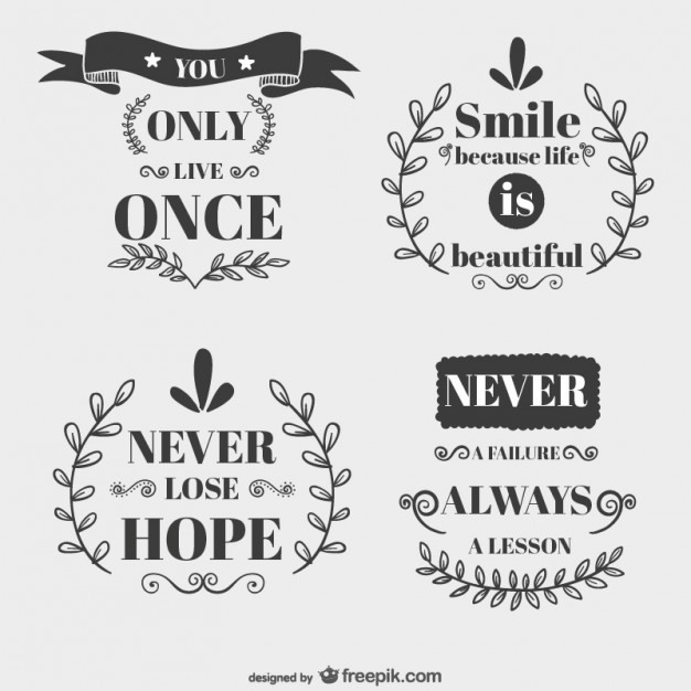 626x626 Motivational Vintage Elements Vector Free Download