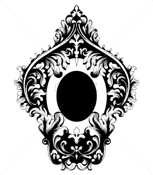 Rich Baroque Frame Vintage Vector Decor Design Element Filigree 523x600 Rich Baroque Frame Vintage Vector Decor Design Element Filigree