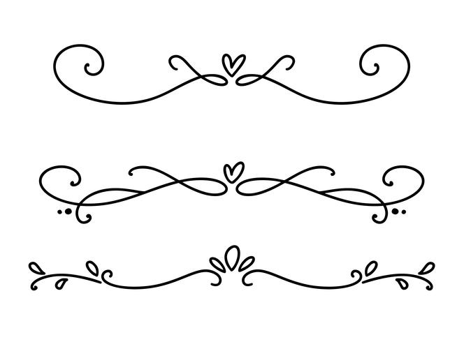 Vector Vintage Line Elegant Valentine Dividers And Separators 654x490 Vector Vintage Line Elegant Valentine Dividers And Separators