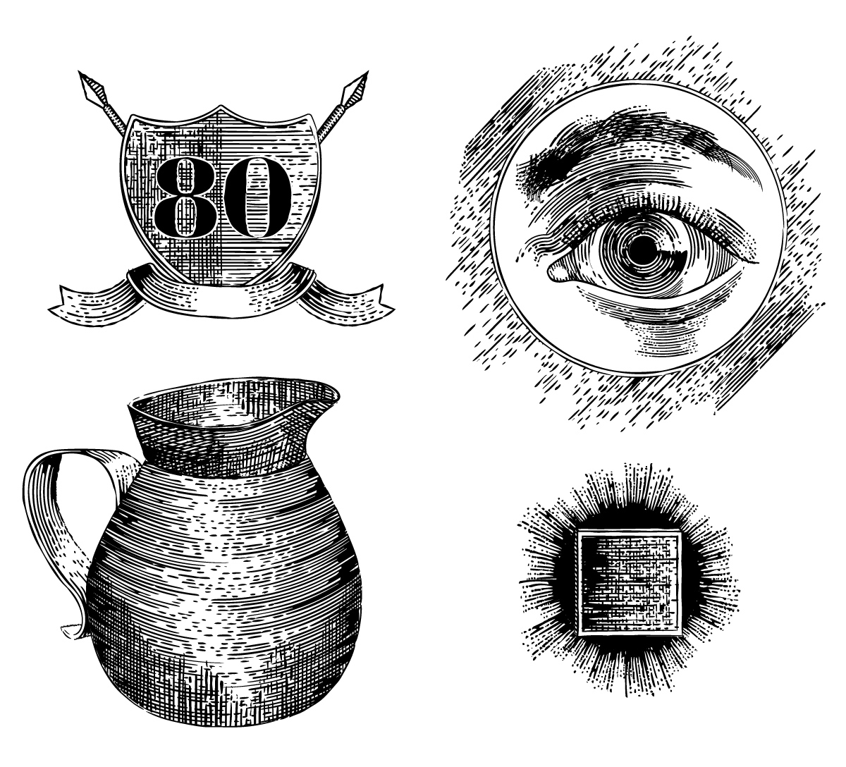 1200x1088 Retro And Vintage Vector Graphics