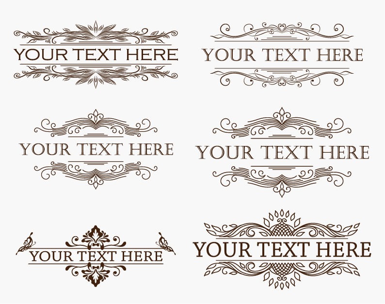 794x627 Vintage Menu Design Elements Vector Set Free Vector Graphics
