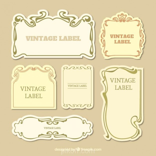 626x626 Collection Of Vintage Label Vector Free Download