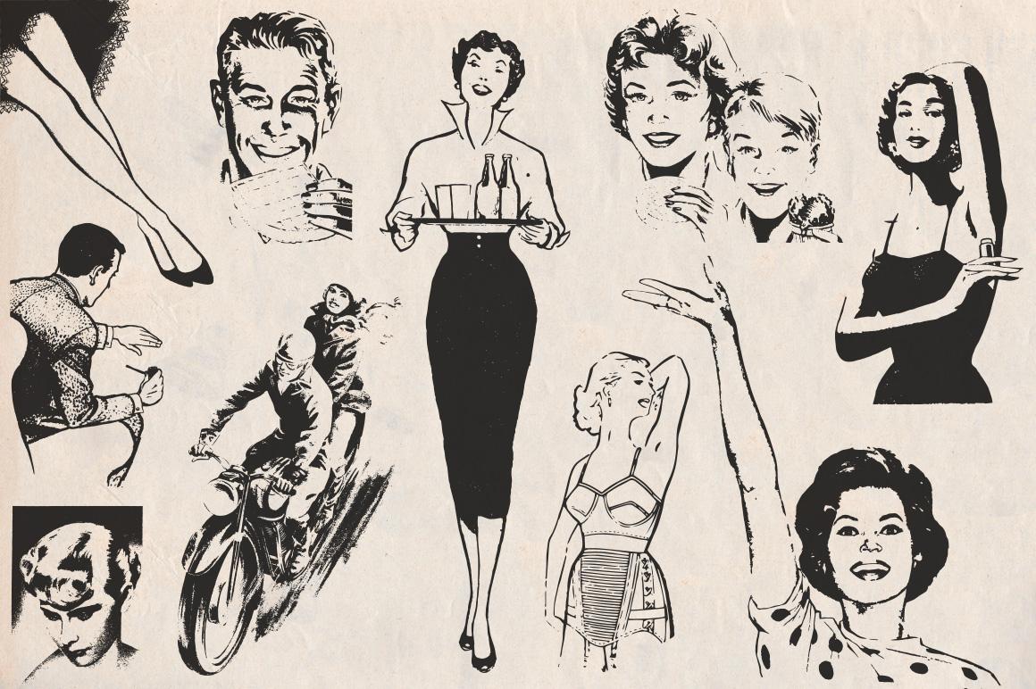 1160x772 Unique Vintage Vector People Free Free Vector Art, Images