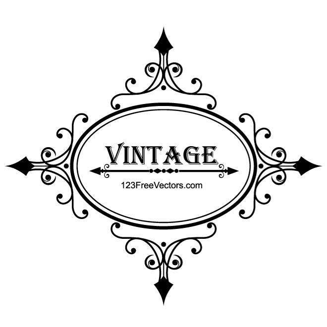 660x660 Vintage Frame Vector Graphics