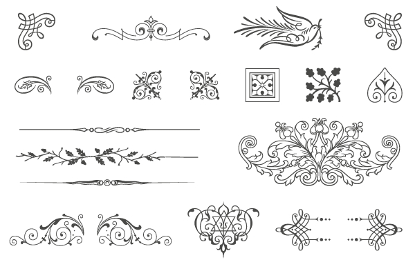 600x380 Free Vectors Free Vintage Vector Ornaments Vincent Le Moign