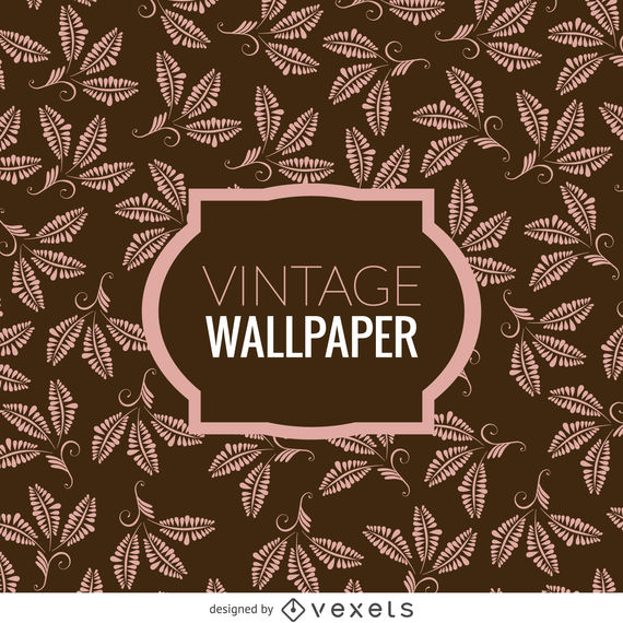 Floral Leaves Vintage Wallpaper 570x570 Floral Leaves Vintage Wallpaper