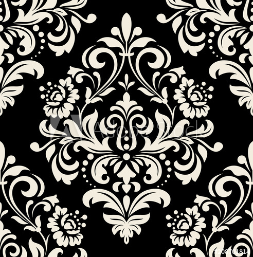 Floral Pattern Vintage Wallpaper In The Baroque Style Seamless 492x500 Floral Pattern Vintage Wallpaper In The Baroque Style Seamless