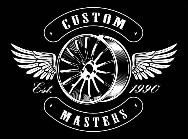 661x490 Vintage Of Car Disk With Wings