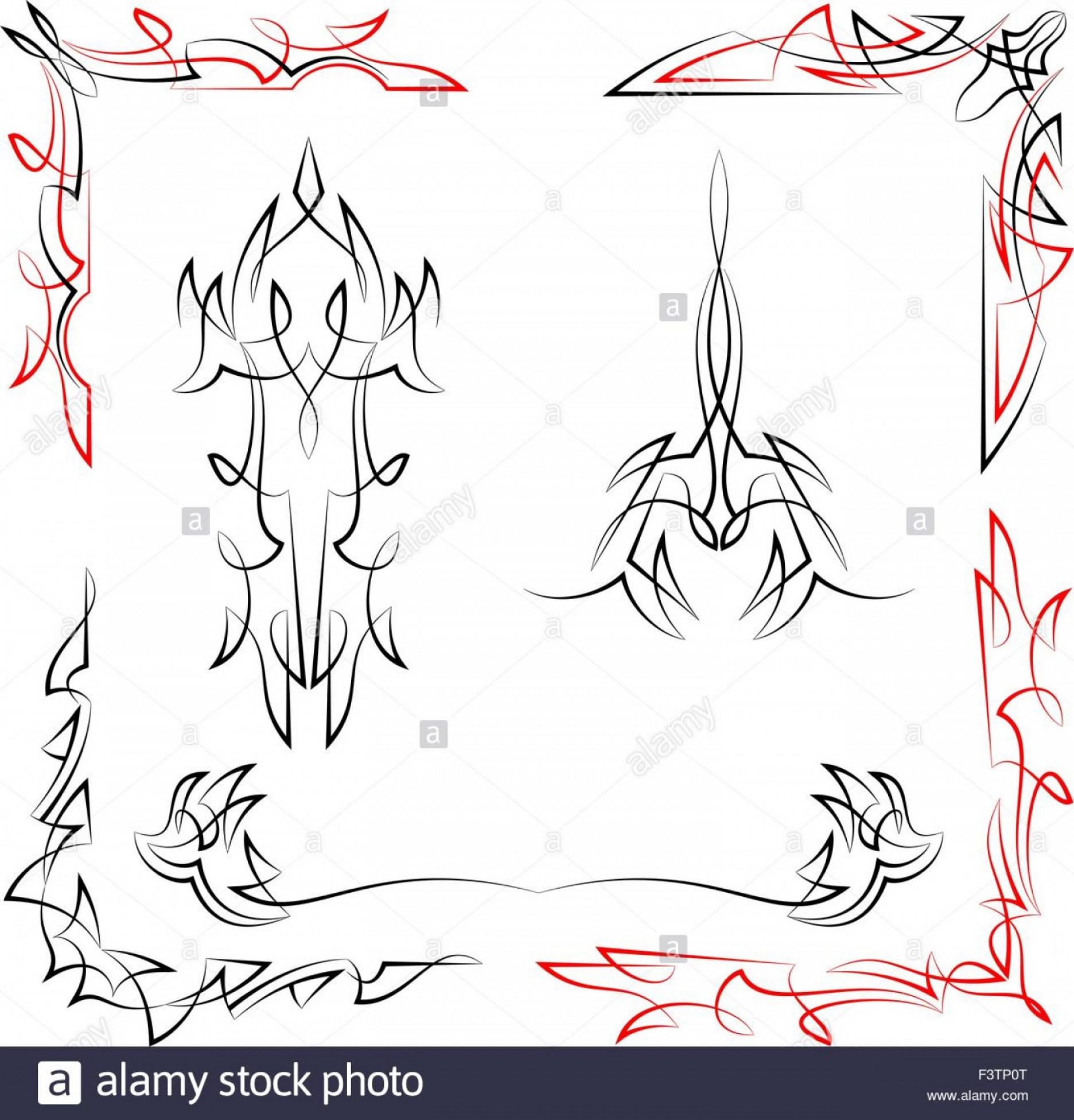 1872x1952 Stock Photo Pinstripe Graphics Corner Border Vinyl Ready Vector