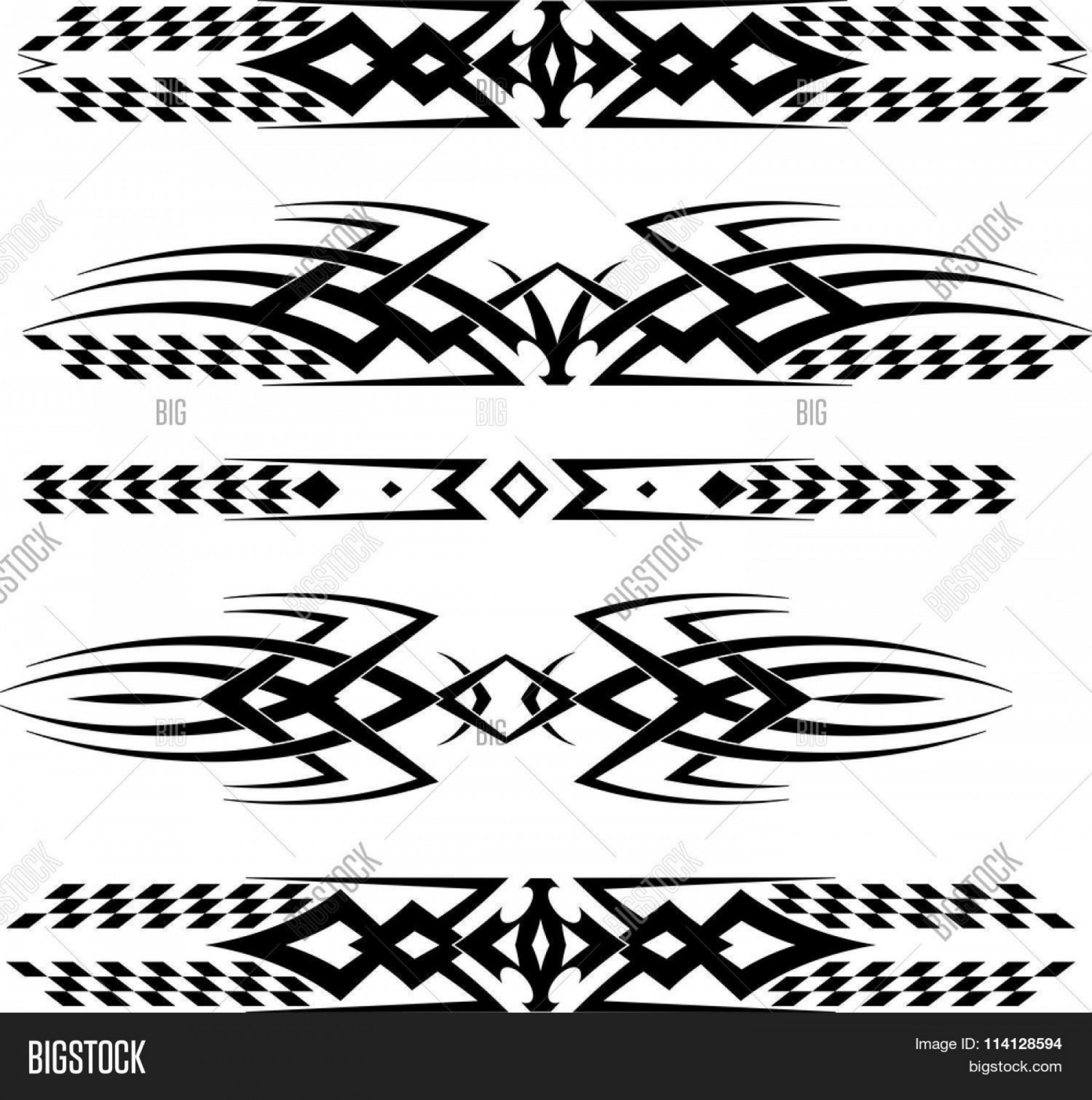 2160x2175 Stock Vector Tribal Car Decal A Vinyl Ready Vector Illustration